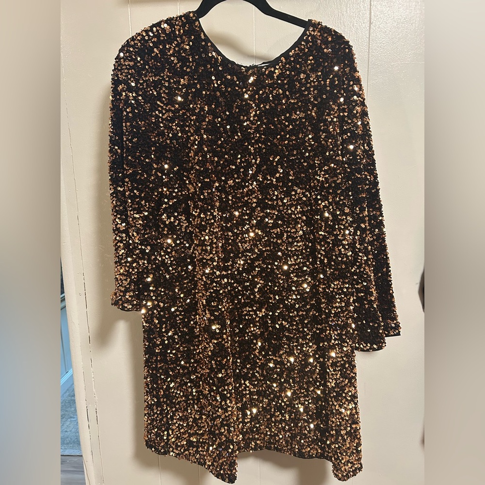 H&M Sequin Mini Dress XL NWOT
